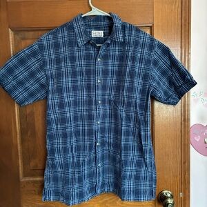 Arizona Jean Company Navy Checkered Boys Shirt